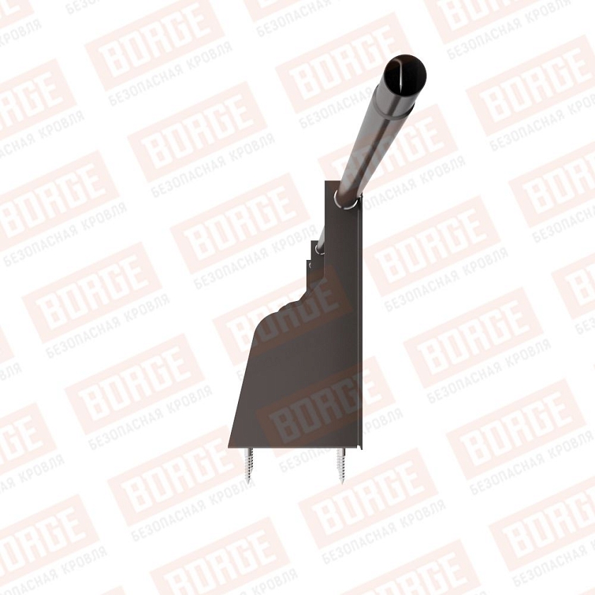 Ограждение плоских кровель NewLine Н-30, 3м, верхнее крепление, серо-коричневый (RR 32)