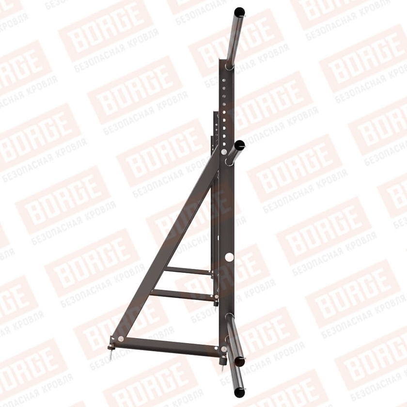 Ограждение кровельное Русский Рубеж H-90см, 3м, окрашенный (NL-805), с двумя доп. трубами