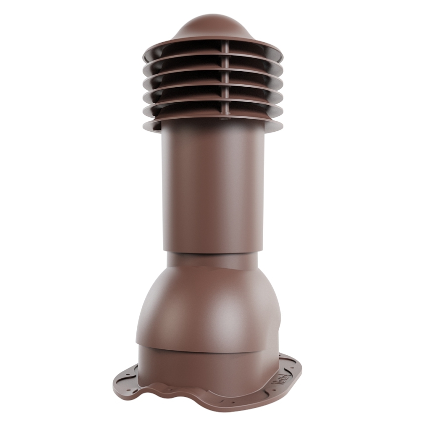 Труба вентиляционная Viotto, для МЧ Финнера, d-110мм, неутепленная, коричневый шоколад (RAL 8017)