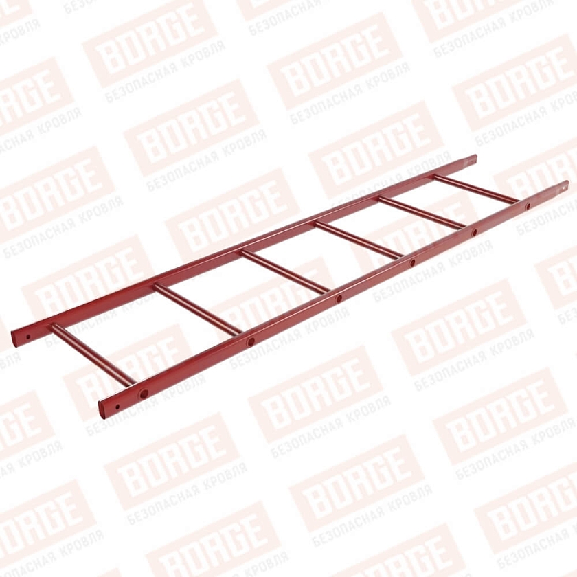 Лестница кровельная NewLine 1,8м, коричнево-красный (RAL 3011)