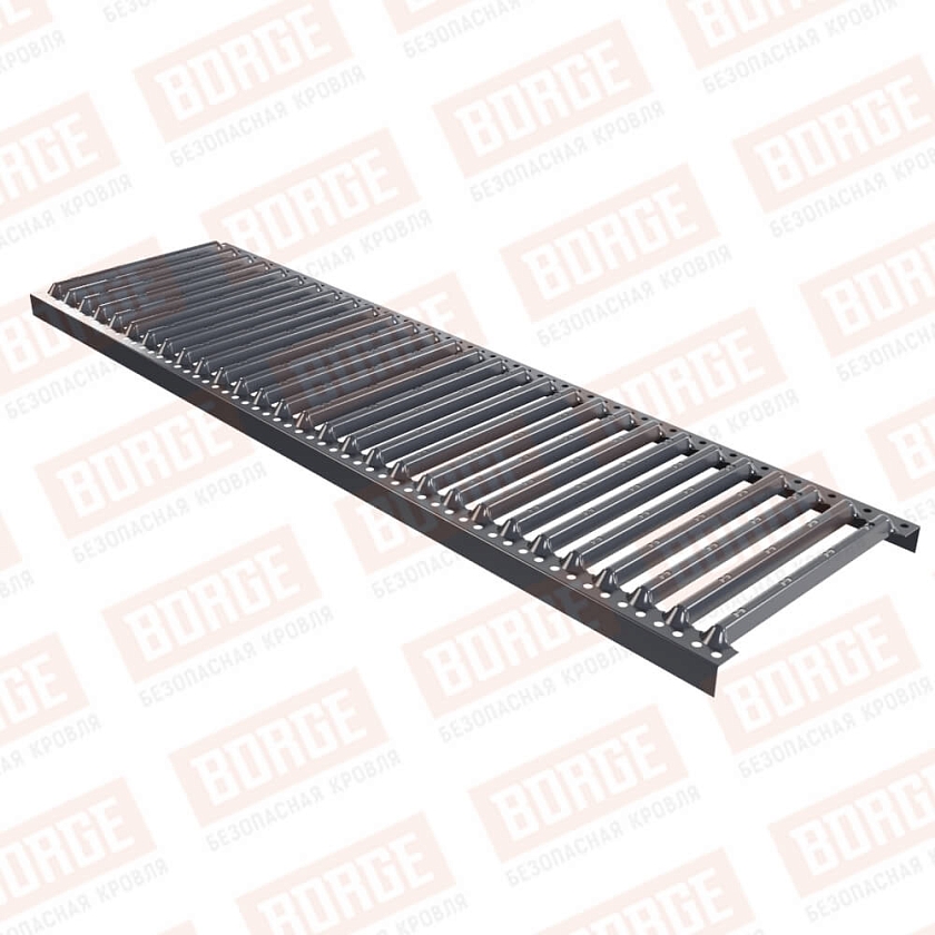 Платформа переходного мостика Русский Рубеж 1,25м, серый графит (RAL 7024)