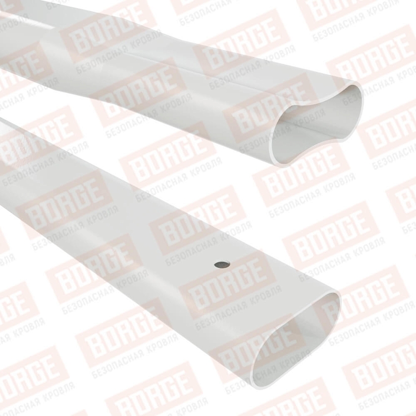 Труба снегозадержателя NewLine 40x20x3000, сигнально-белый (RAL 9003)