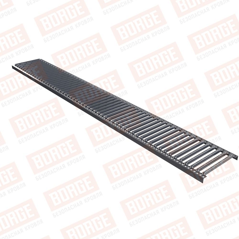 Платформа переходного мостика Русский Рубеж 2,5м, серый графит (RAL 7024)