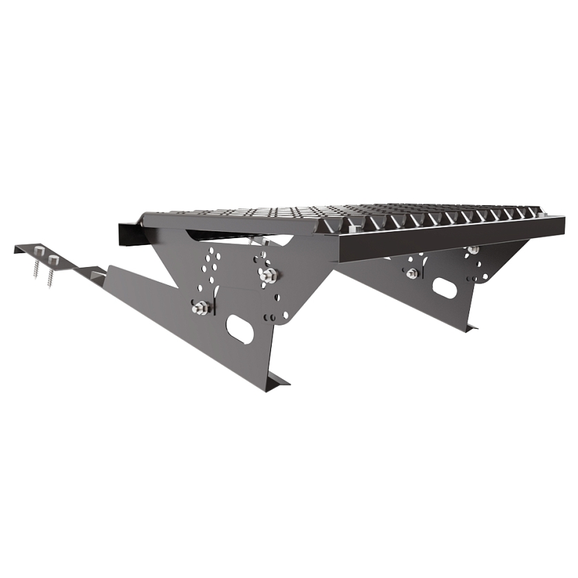 Ступень кровельная BORGE, для черепичной кровли, серо-коричневый (RAL 8019)