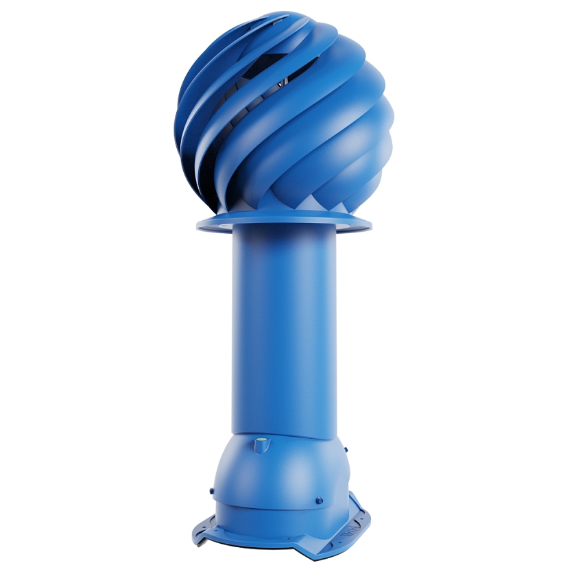Роторная вентиляция Viotto, для МЧ Каскад, d-125мм, неутепленная, сигнально-синий (RAL 5005)
