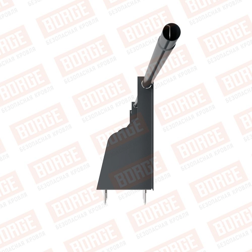 Ограждение плоских кровель NewLine Н-30, 3м, верхнее крепление, антрацитово-серый (RAL 7016)