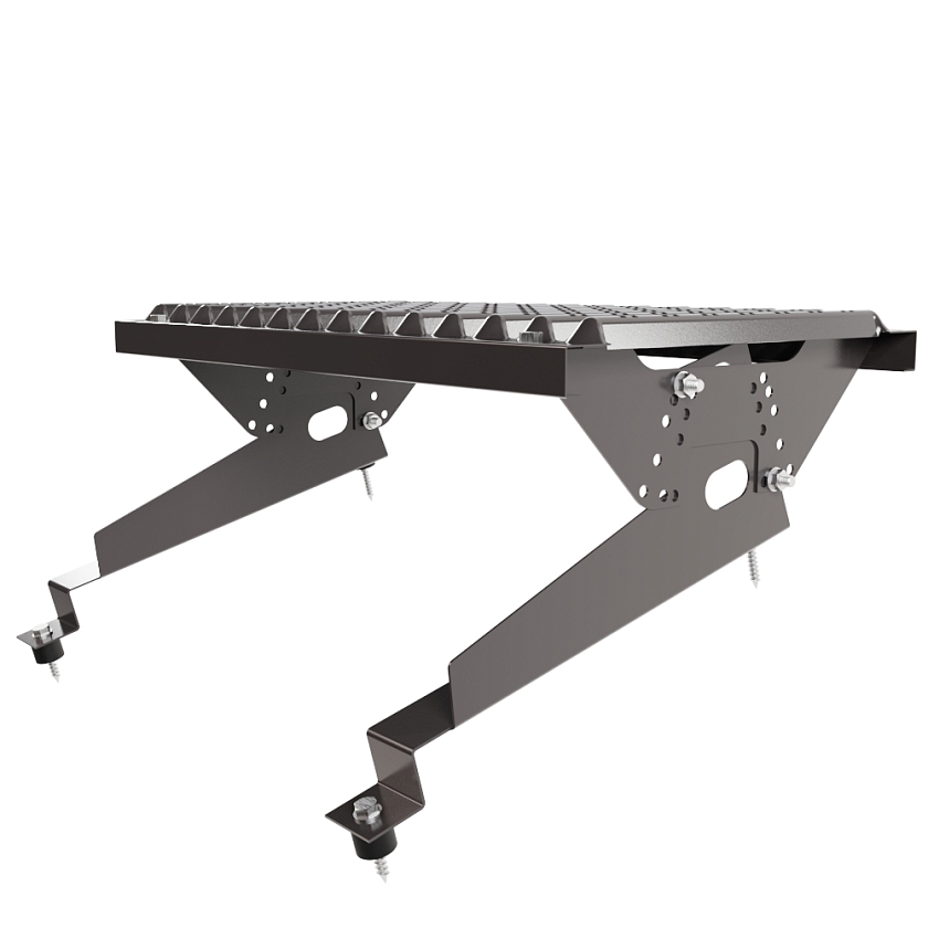 Ступень кровельная BORGE, для МЧ с высокой ступенькой, серо-коричневый (RR 32), 350мм