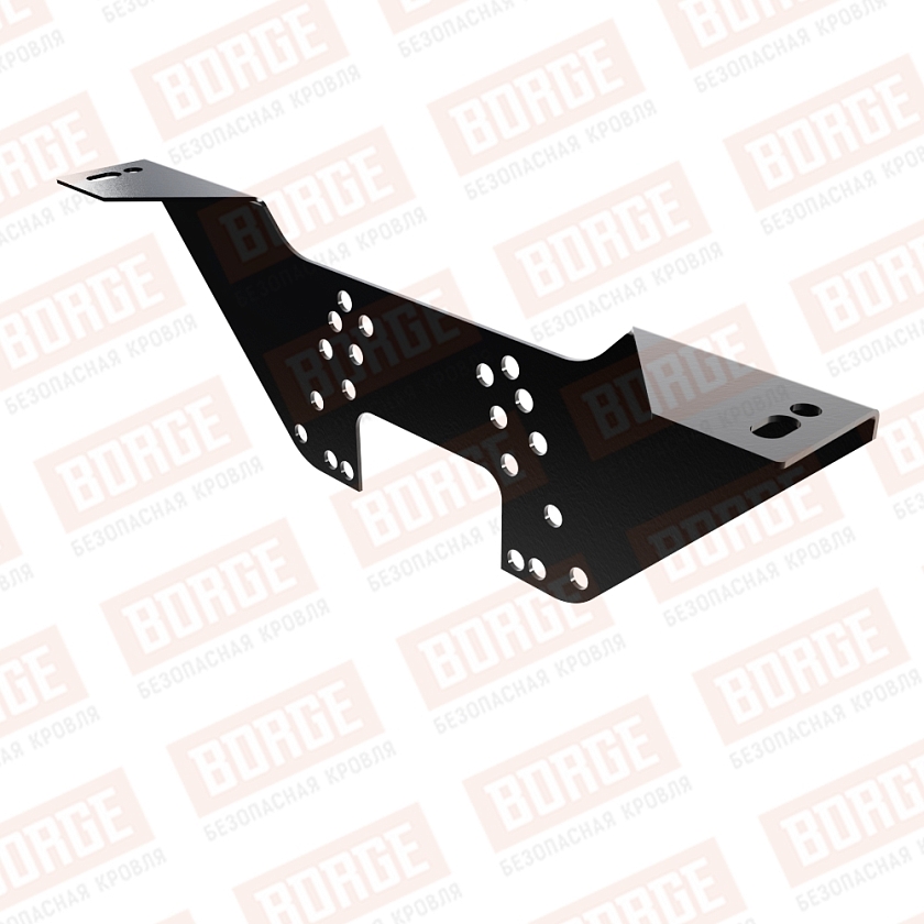 Регулировочный кронштейн BORGE, оцинк., чёрный (RAL 9005)