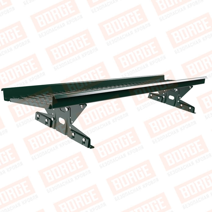 Мостик переходной BORGE 1,5м, для фальцевой кровли, зеленый мох (RAL 6005)