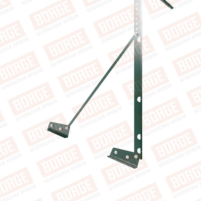 Ограждение декоративное NewLine H-120см, 3м, для фальцевой кровли, зеленый мох (RAL 6005)