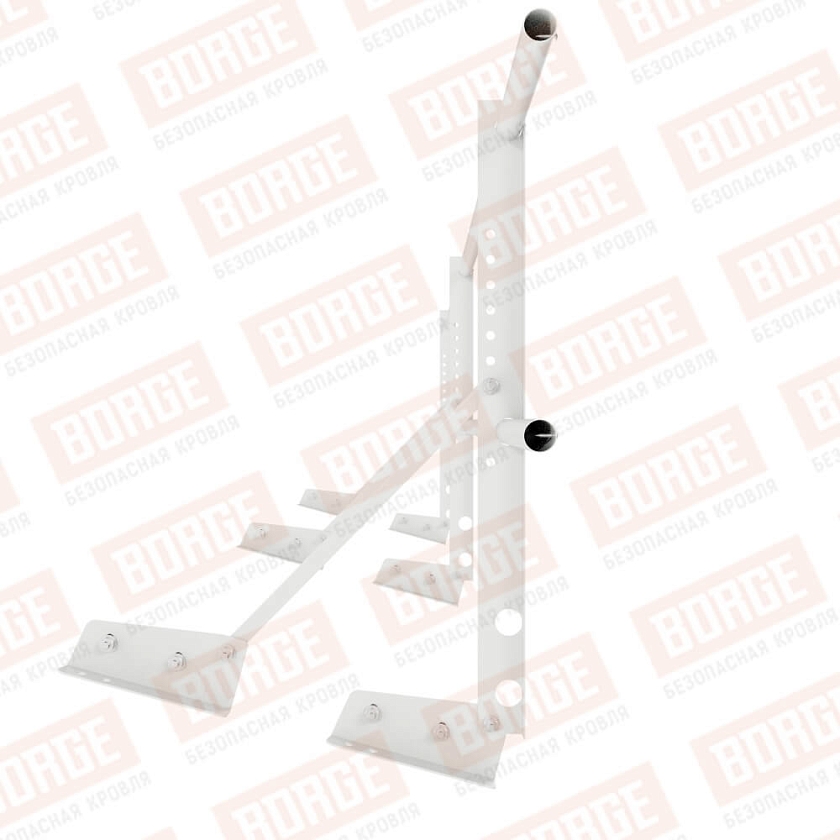 Ограждение декоративное NewLine H-60см, 3м, для фальцевой кровли, сигнально-белый (RAL 9003)