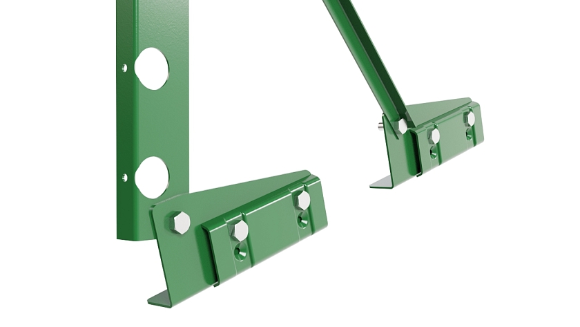 Ограждение кровельное NewLine H-60см, 3м, для фальцевой кровли, лиственно-зеленый (RAL 6002)