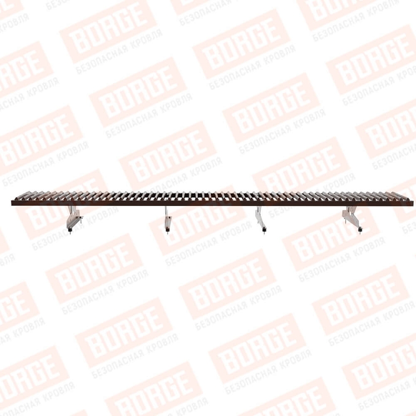 Мостик переходной Русский Рубеж 2,5м, коричневый шоколад (RAL 8017)