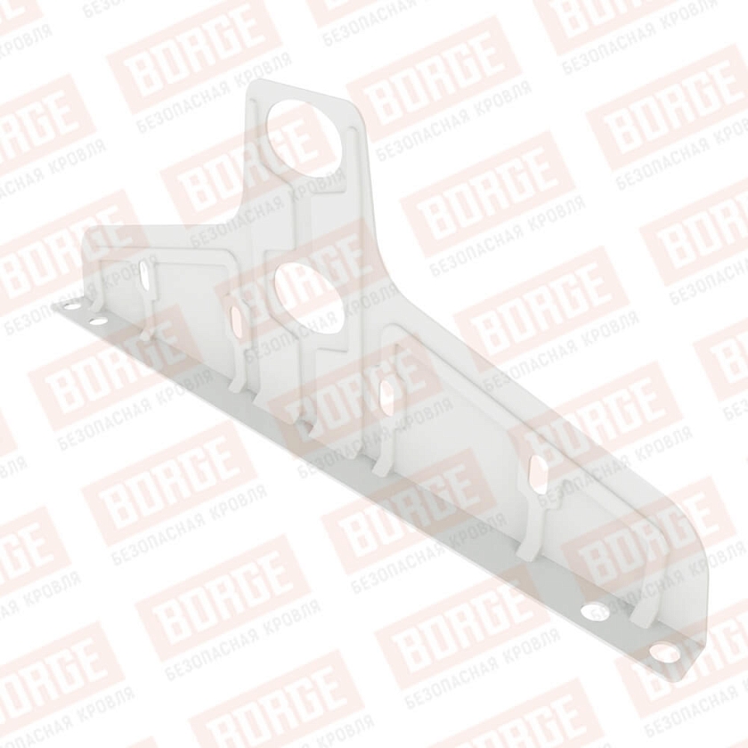 Универсальный кронштейн Русский Рубеж 20х40мм, оцинк., сигнально-белый (RAL 9003)