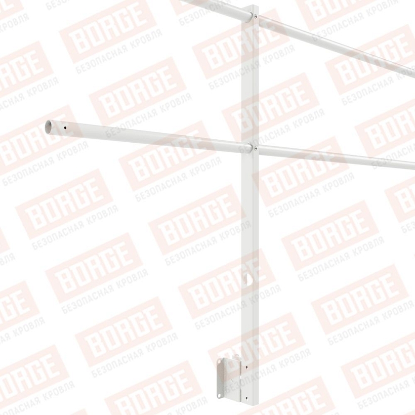 Ограждение парапетное NewLine H-90см, 3м, сигнально-белый (RAL 9003)