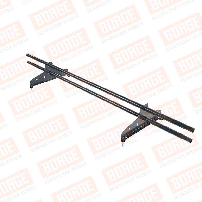 Снегозадержатель трубчатый NewLine 1,5м, D-25мм, 2 опоры, антрацитово-серый (RAL 7016)