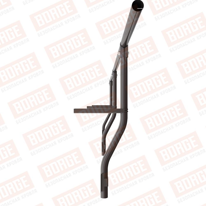 Ограждение парапетное BORGE H-30см, 3м, серо-коричневый (RR 32)