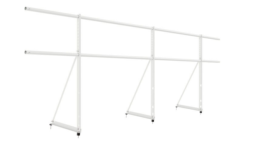 Ограждение кровельное NewLine H-90см, 3м, сигнально-белый (RAL 9003)