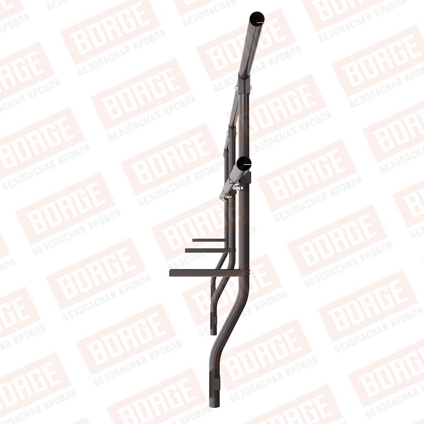 Ограждение парапетное BORGE H-60см, 3м, серо-коричневый (RR 32)