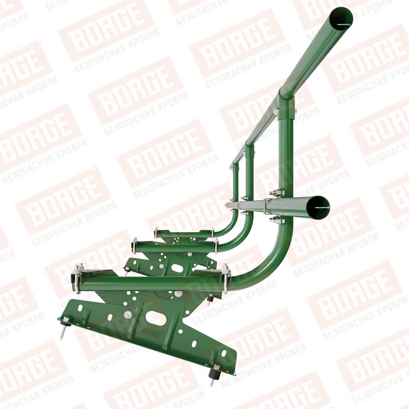 Ограждение кровельное BORGE H-60см, 3м, лиственно-зеленый (RAL 6002)