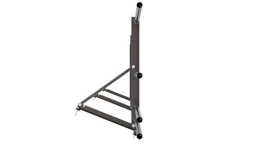 Ограждение кровельное NewLine H-60см, 3м, серо-коричневый (RR 32), с двумя доп. трубами