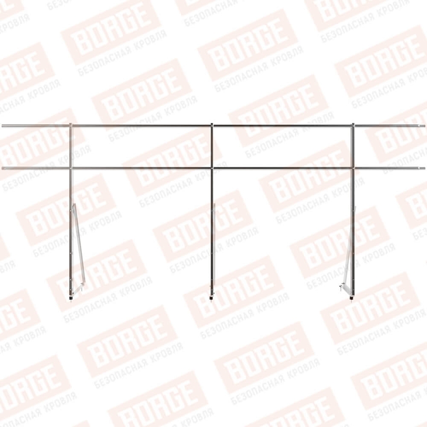 Ограждение кровельное Русский Рубеж H-120см, 3м, цинк