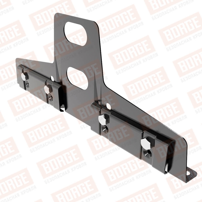 Универсальный кронштейн Русский Рубеж 25х45мм, оцинк., чёрный (RAL 9005)