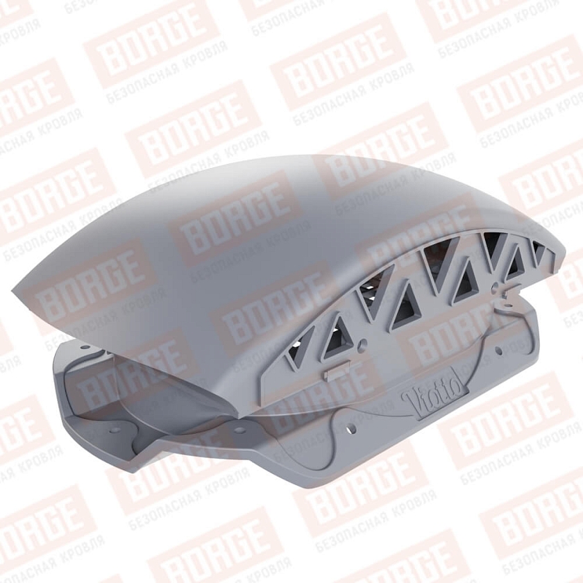 Вентилятор подкровельный Viotto, для профнастила С20, серый графит (RAL 7024). Черепаха