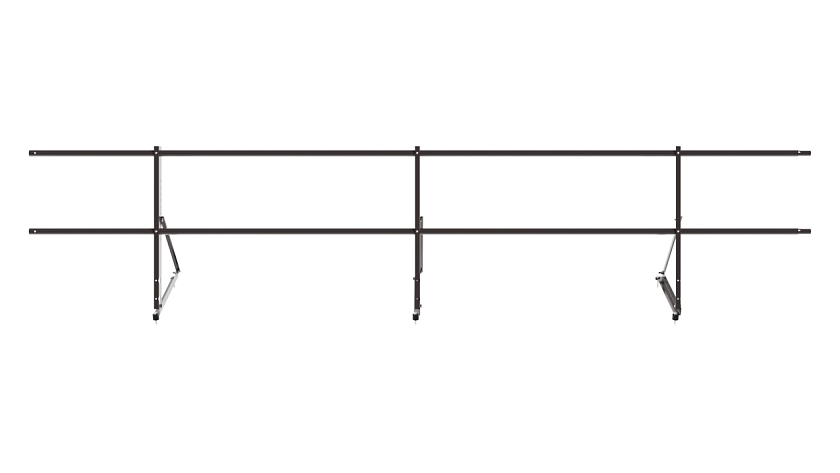 Ограждение кровельное NewLine H-60см, 3м, серо-коричневый (RAL 8019)