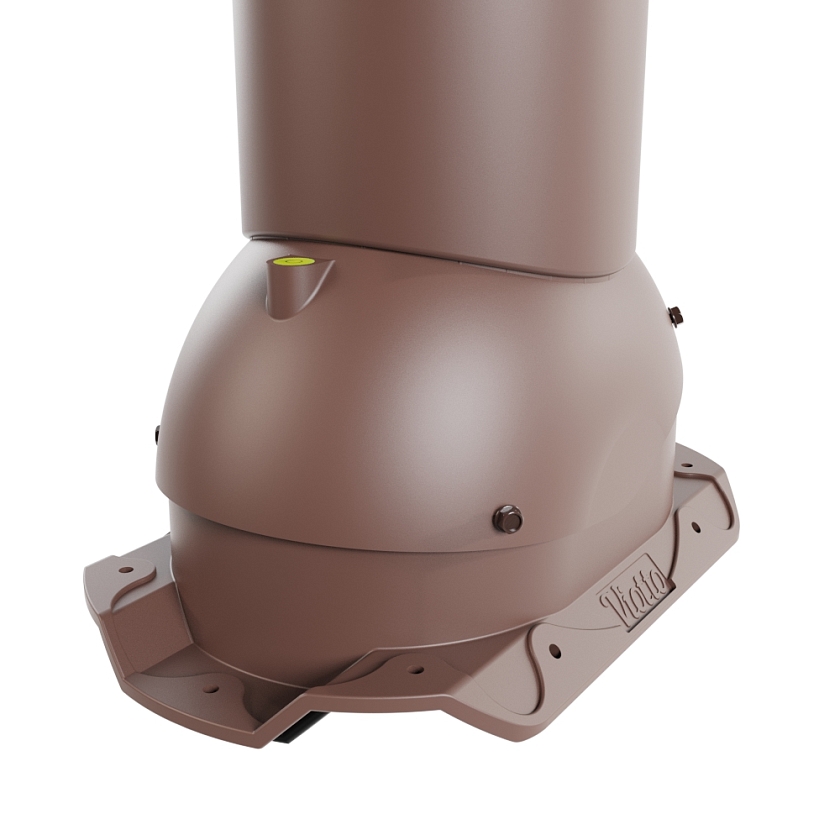 Роторная вентиляция Viotto Turbo, P01 D125мм, коричневый шоколад (RAL 8017)