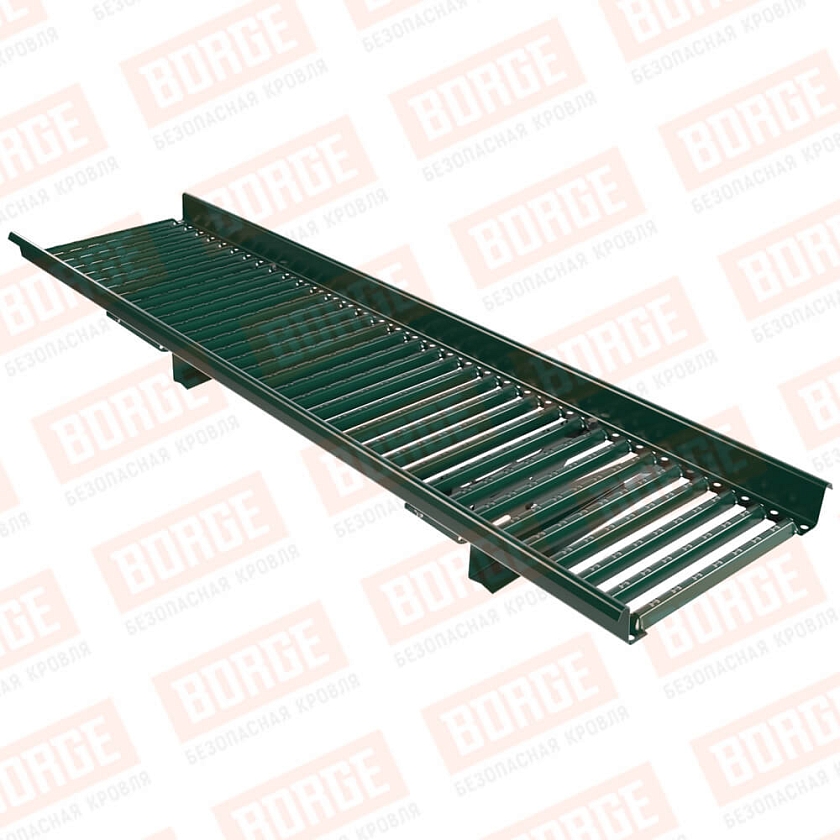 Мостик переходной BORGE 1,5м, для черепичной кровли, зелёный мох (RAL 6005)