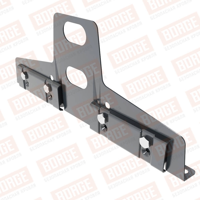 Универсальный кронштейн Русский Рубеж 25х45мм, оцинк., антрацитово-серый (RAL 7016)