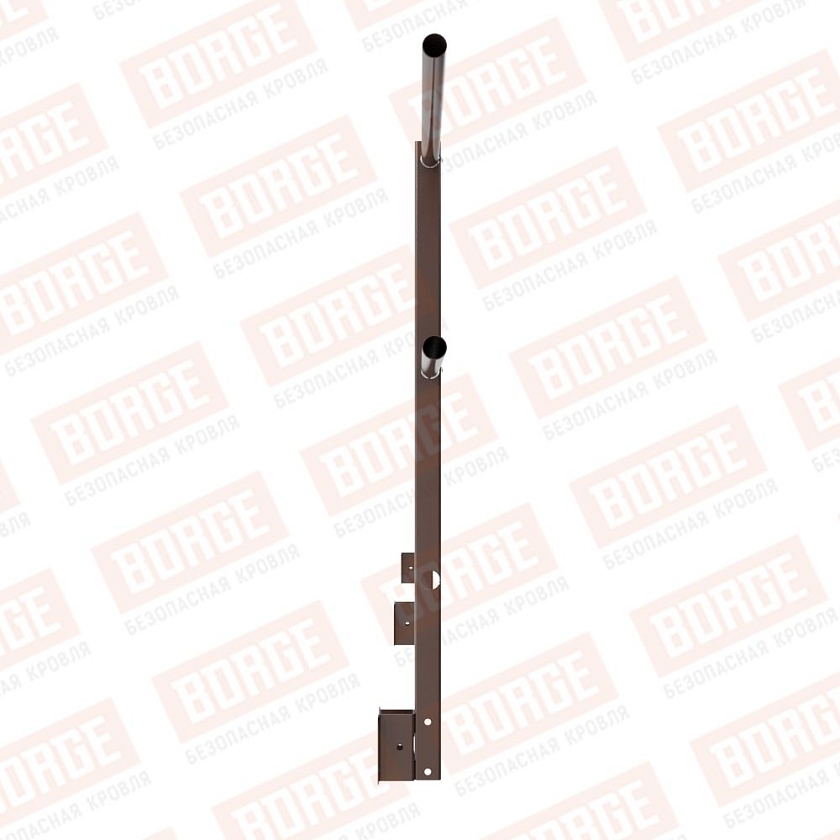 Ограждение парапетное NewLine H-90см, 3м, коричневый шоколад (RAL 8017)