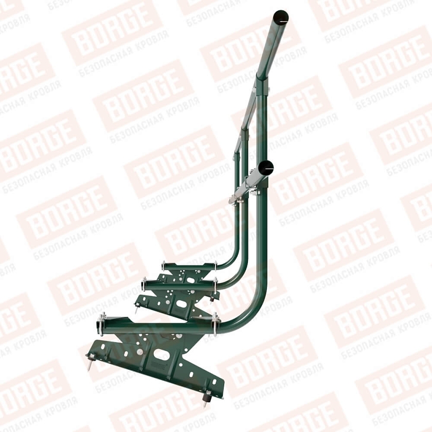 Ограждение кровельное BORGE H-90см, 3м, зеленый мох (RAL 6005)