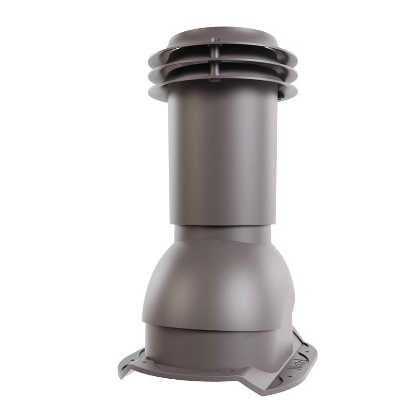 Выход вентиляции канализации Viotto, для МЧ Каскад, серо-коричневый (RAL 8019)