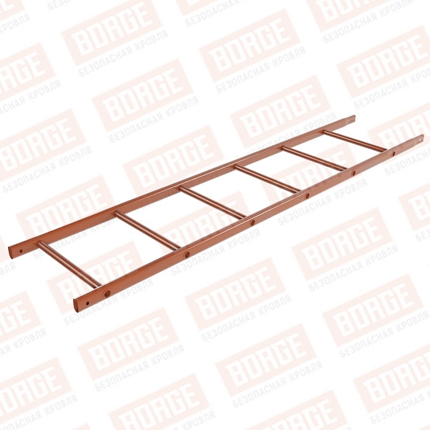 Лестница кровельная NewLine 1,8м, терракотовый (RAL 8004)