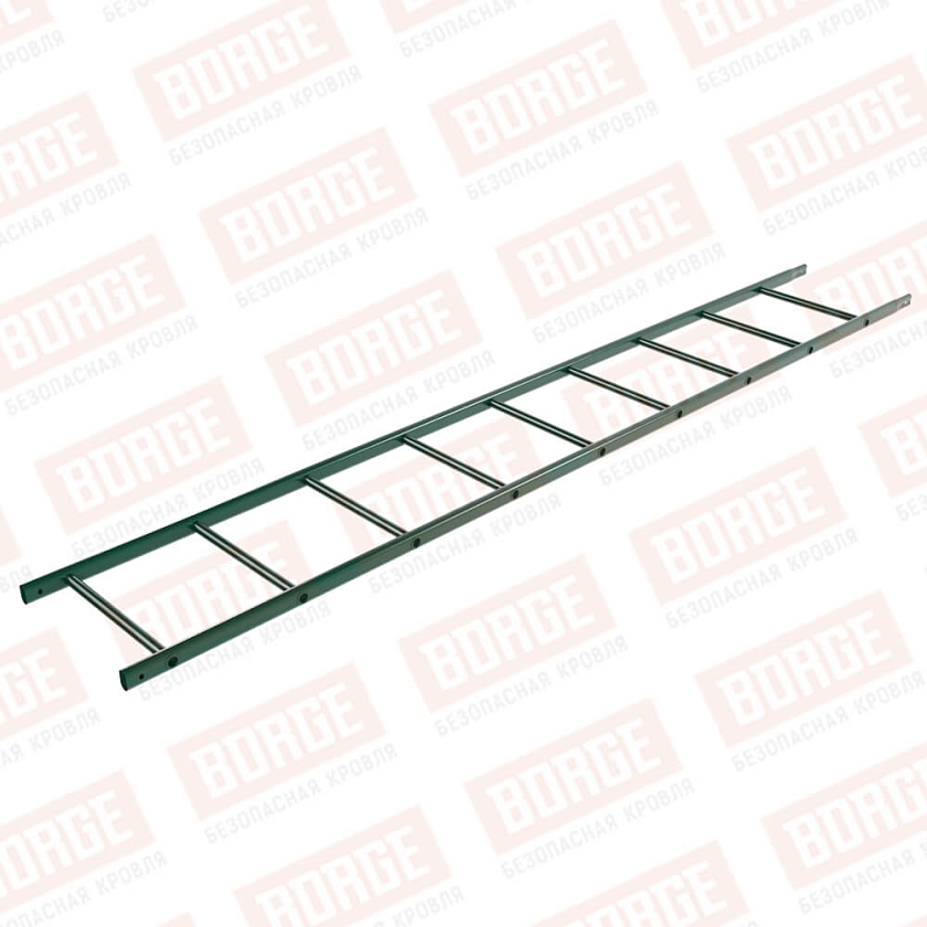 Лестница кровельная NewLine 2,7м, зеленый мох (RAL 6005)
