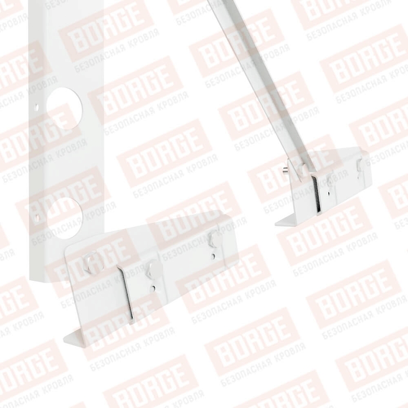 Ограждение декоративное NewLine H-60см, 3м, для фальцевой кровли, сигнально-белый (RAL 9003)