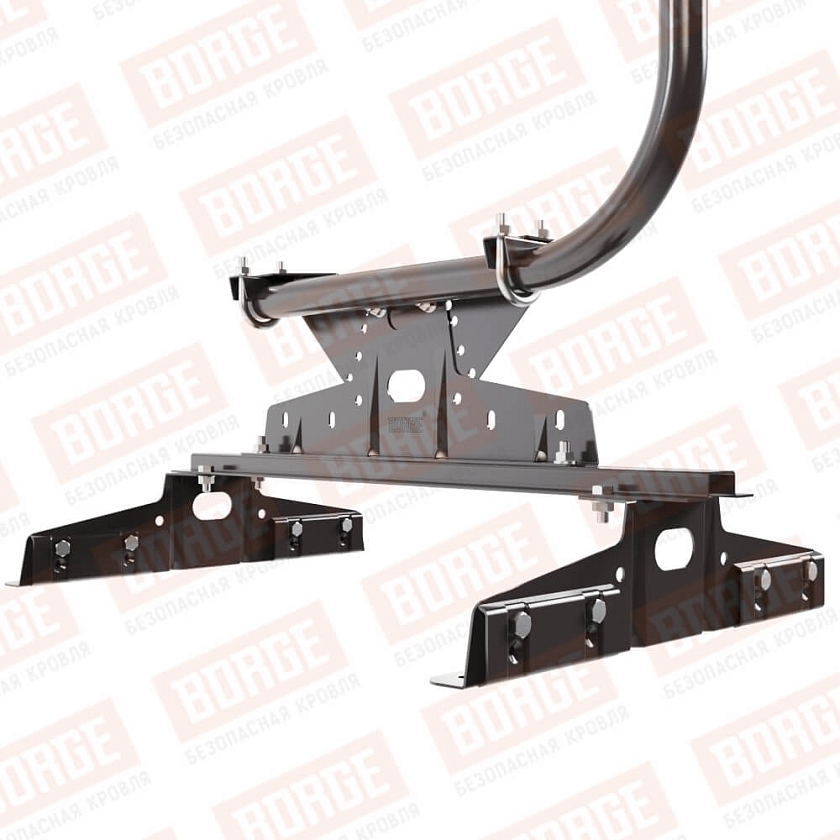 Ограждение кровельное BORGE H-120см, 3м, для параллельного фальца, серо-коричневый (RR 32)