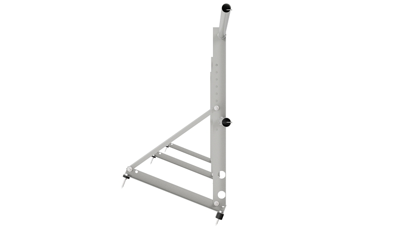 Ограждение кровельное NewLine H-60см, 3м, бело-алюминиевый (RAL 9006)