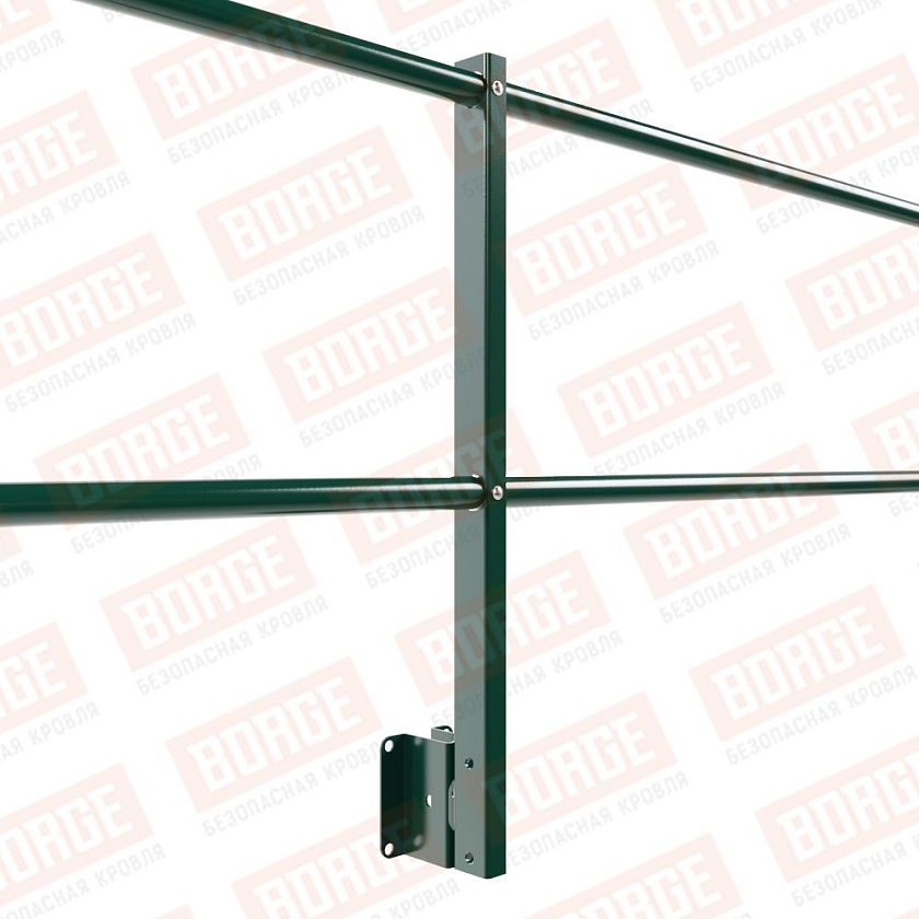 Ограждение парапетное NewLine H-60см, 3м, зеленый мох (RAL 6005)