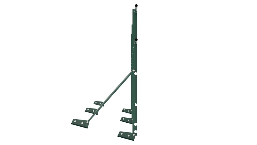 Ограждение кровельное NewLine H-120см, 3м, для фальцевой кровли, зеленый мох (RAL 6005)