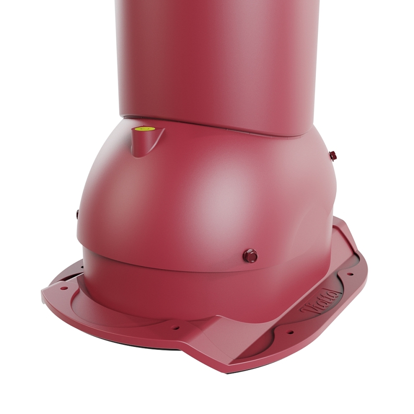 Роторная вентиляция Viotto, для МЧ Каскад, d-125мм, неутепленная, красное вино (RAL 3005)