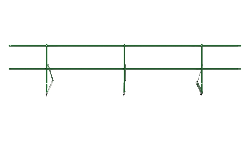Ограждение кровельное NewLine H-60см, 3м, лиственно-зеленый (RAL 6002)
