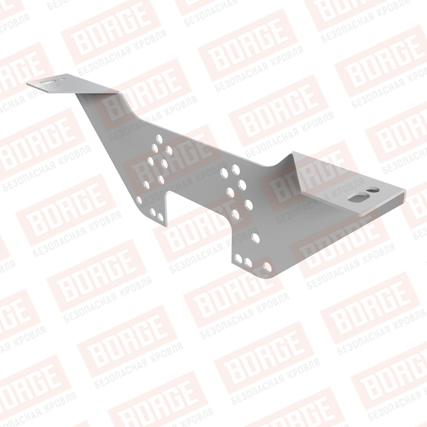 Регулировочный кронштейн BORGE, оцинк., сигнально-серый (RAL 7004)