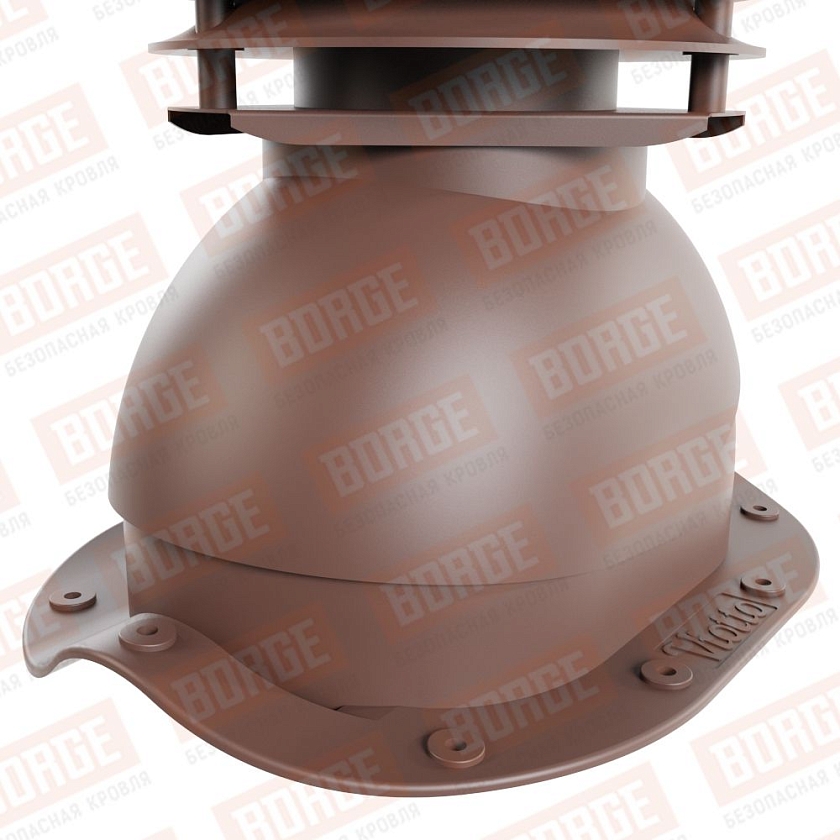 Универсальный выход вентиляции Viotto для МЧ Монтеррей, коричневый шоколад (RAL 8017)