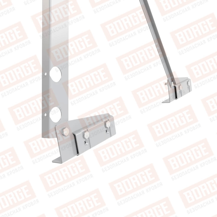 Ограждение декоративное NewLine H-120см, 3м, для фальцевой кровли, сигнально-серый (RAL 7004)