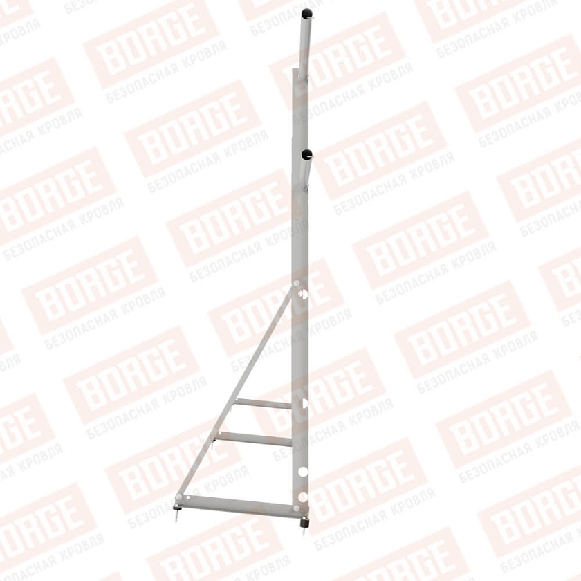 Ограждение декоративное NewLine H-120см, 3м, бело-алюминиевый (RAL 9006)