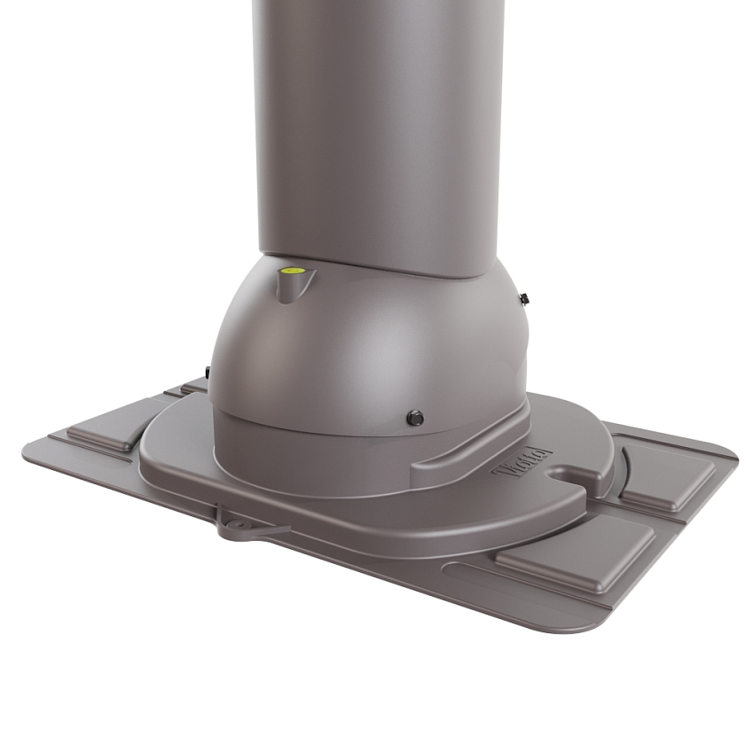 Роторная вентиляция Viotto Turbo, U01 D125мм, неутепленная, серо-коричневый (RAL 8019)