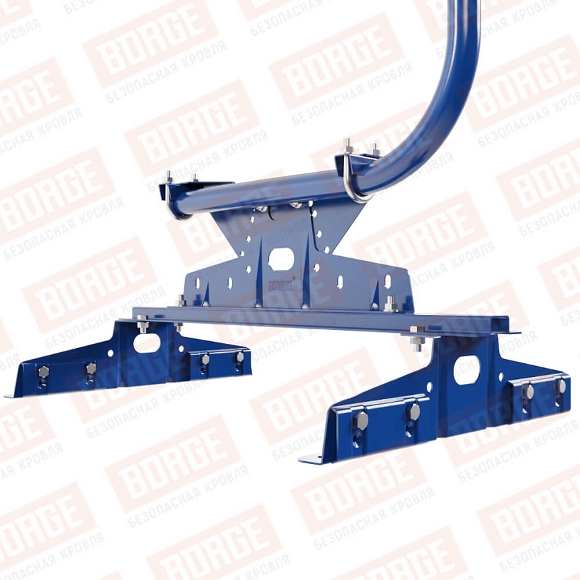 Ограждение кровельное BORGE H-90см, 3м, для параллельного фальца, сигнально-синий (RAL 5005)